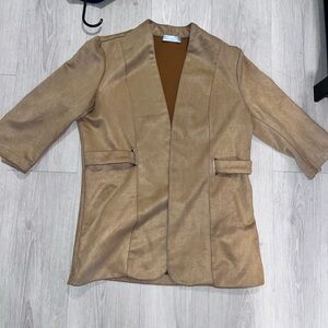 Camel/Tan Suede Blazer